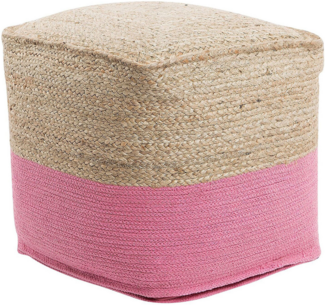 Pouf rosa 44x44 cm KIRAMA