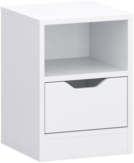 Nachtkonsole T02 Nachtschrank 31 x 31 x 43 cm weiß