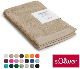 s.Oliver Gästehandtuch s.Oliver, Premium Qualität, 600 gr/m², auch als Sets erhältlich, Walkfrottier (1-St), große Farbauswahl, auch als Duschtuch, Waschhandschuh, Handtuch