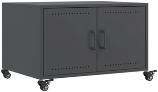 vidaXL Couchtisch Anthrazit 68x50x43,5 cm Kaltgewalzter Stahl 846688