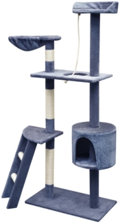 vidaXL Katzen-Kratzbaum Sisal 150 cm Dunkelblau 170489