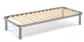 Dmora Amammata-Einzelbettgestell, orthopädisches Untergestell aus Birkensperrholz mit 13 Latten, 100 % Made in Italy, 90 x 190 x 34 cm