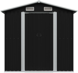 vidaXL Gartenschuppen Anthrazit Stahl 204 x 132 x 186 cm 47028