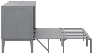 Odikalo Schrankbett Jugendbett 140x200 cm, Wandbett mit Lattenrost