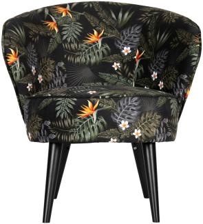 Sessel BO Samt, Blumen Print