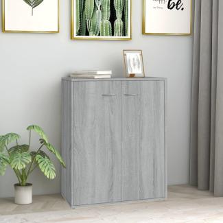 Sideboard Grau Sonoma 60 x 30 x 75 cm Holzwerkstoff [815379]