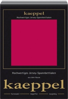 Kaeppel Spannbettlaken Single Jersey Mako Elasthan, Jersey-Elasthan, Gummizug: rundum, (1 Stück), aus 97% Baumwolle und 3% Elasthan