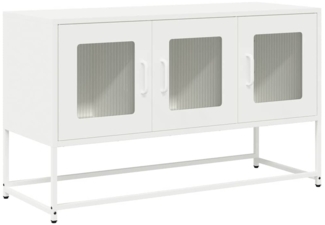 vidaXL TV-Schrank Weiß 100,5x39x60,5 cm Kaltgewalzter Stahl 853343