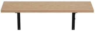 AKKE Wandregal, Hängeregal TREE modern mit schwarzen Befestigungen 2mm PVC LOFT
