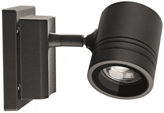 Heitronic Nr. 500052-HE Wandleuchte Borneo 1-flammig anthrazit GU10 IP65