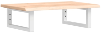 vidaXL Waschtischplatte mit Halterung Stahl und Massivholz Eiche 3302540