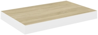 vidaXL Schweberegal Eichen-Optik und Weiß 50x23x3,8 cm MDF 326573
