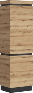 Garderobenschrank Colditz / Corte , Holzwerkstoff , Holzfarben , 60 x 200 x 45 cm