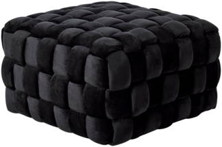 Jahnke Hocker WEB ART M, Hocker, Couchtisch, Beistelltisch gepolstert in edler Flechtoptik