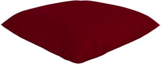 Federkissen mit Bezug - 80x80 cm - Burgund