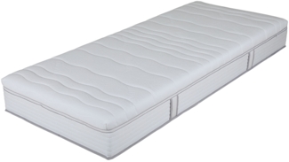 Taschenfederkernmatratze MONDO Happy Size 100 x 200 cm H4 , Weiß , 100 x 25 x 200 cm