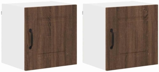 vidaXL Küchenwandschrank 2 pcs Braun Eichen-Optik 40 x 31 x 40 cm 884529