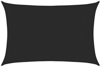 vidaXL Sonnensegel 160 g/m² Schwarz 3x4,5 m HDPE 311733