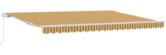 vidaXL Manuelle Markise bunt gestreift 450 x 300 cm 3330941