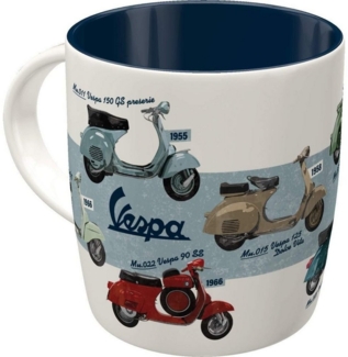 Nostalgic-Art Tasse Kaffeetasse - Vespa - Vespa Model Chart
