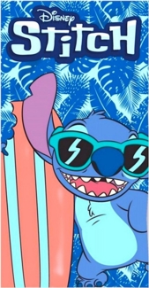 Lilo & Stitch Badetuch Stitch & Surf, Baumwolle, Kinder Strandtuch 70 x 140 cm