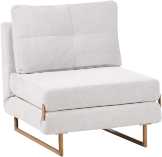 1-Sitzer Schlafsofa JERSLEV Stoff Cremeweiß