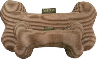 Dandy Dog Hundespielzeug Knochen Relax Taupe Größe L/XL
