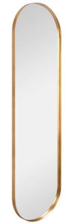 Rahmenspiegel Britney / Britta , Glas, Metall , Verspiegelt, Gold , 40 x 150 x 0 cm