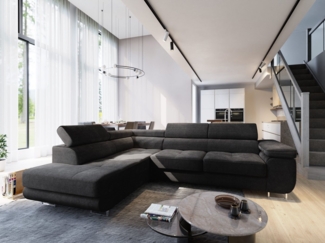 Masseno Ecksofa APIRO mit Schlaffunktion L-Form, Sofa mit Bettkasten