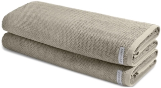 Ross Sensual Skin Zopf 8 tlg. Frottier-Set - 2 X Handtuch (50 X 100cm), 2 X Duschtuch (75 X 140cm), 2 X Gästetuch (30 X 50cm), 2 X Waschhandschuh (16 X 22cm) - 500 g/m2 - Jade