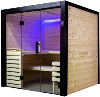 Harvia Family Large Saunakabine Massivholzsauna aus Fichte 196x189x204 cm