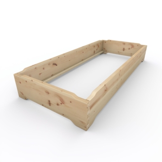 Stapelbett Holzbett (Zirbe) "Gäste-Edi" 90 x 220 cm 33 cm Zirbenbett Gästebett