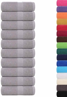vidaXL Waschhandtücher 10 Stück FROGN Grau 30x30 cm 100% Baumwolle 136826