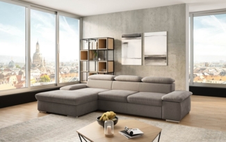 sit&more Ecksofa Valantine L-Form, B: 286 cm, mit Arm- & Kopfteilverstellung, optional mit Bettfunktion