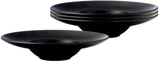 Maxwell & Williams Caviar Black Pasta- und Suppenteller tief ø 28 cm 4er Set