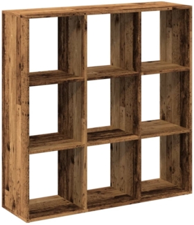 vidaXL Raumteiler-Bücherregal Altholz-Optik 102x29x103,5 cm 858046