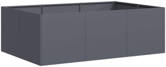 vidaXL Pflanzkübel Anthrazit 120x80x40 cm Stahl 860747