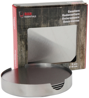 Neuetischkultur Edelstahl Untersetzer 6er Set