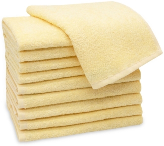 ZOLLNER Gästehandtücher, Walkfrottier (10-St), 30x50 cm, 100% Baumwolle, vom Hotelwäschespezialisten