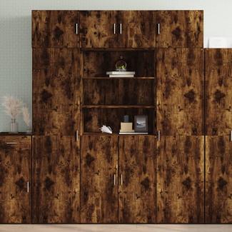 vidaXL Hochschrank Räuchereiche 80x42,5x225 cm Holzwerkstoff 3281347