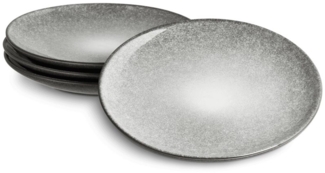 Springlane Geschirr-Set Misty Cliff, Steingut, in verschiedenen Ausführungen und Sets, Steingut, Teller zum Frühstücken 4er-Set