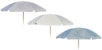 Meinposten Sonnenschirm Strandschirm Balkonschirm grün creme braun 160 cm UV, abknickbar