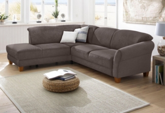 Home affaire Ecksofa Gotland L-Form, wahlweise mit Sitztiefenverstellung + Bettkasten