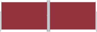 vidaXL Seitenmarkise Ausziehbar Rot 220x600 cm 318017