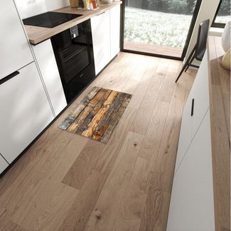 Primedeco Teppich Küchenteppich Holzwandoptik PVC rutschfest abwaschbar Läufer, Rechteckig, Höhe: 3 mm, Pflegeleicht & Wasserabweisend