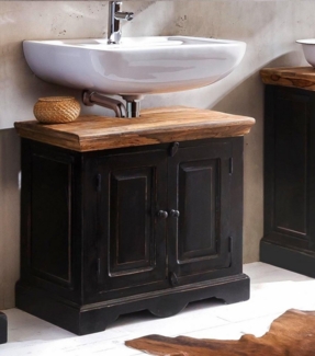 CORSICA Unterschrank 66x60 Mango Schwarz