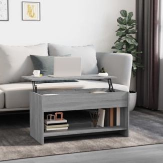 vidaXL Couchtisch Grau Sonoma 102x50x52,5 cm Holzwerkstoff 819291