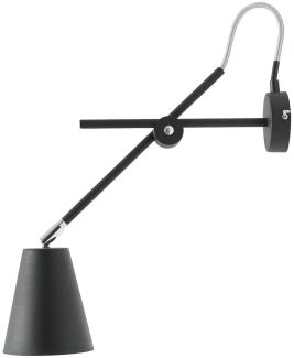 Wandleuchte ARTE Schwarz 54 cm