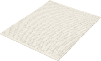 Kleine Wolke Badematte Punto, Höhe 5 mm, rutschhemmend beschichtet, fußbodenheizungsgeeignet, Baumwolle, rechteckig, Badteppich, Uni Farben, Oberfläche reine Baumwolle