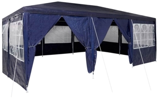 vidaXL Partyzelt mit 10 blauen Wänden, 6x4 m, PE 42003434